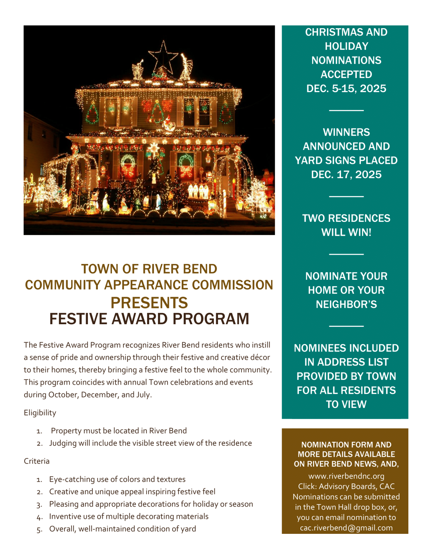 Festive Award Holiday Flyer
