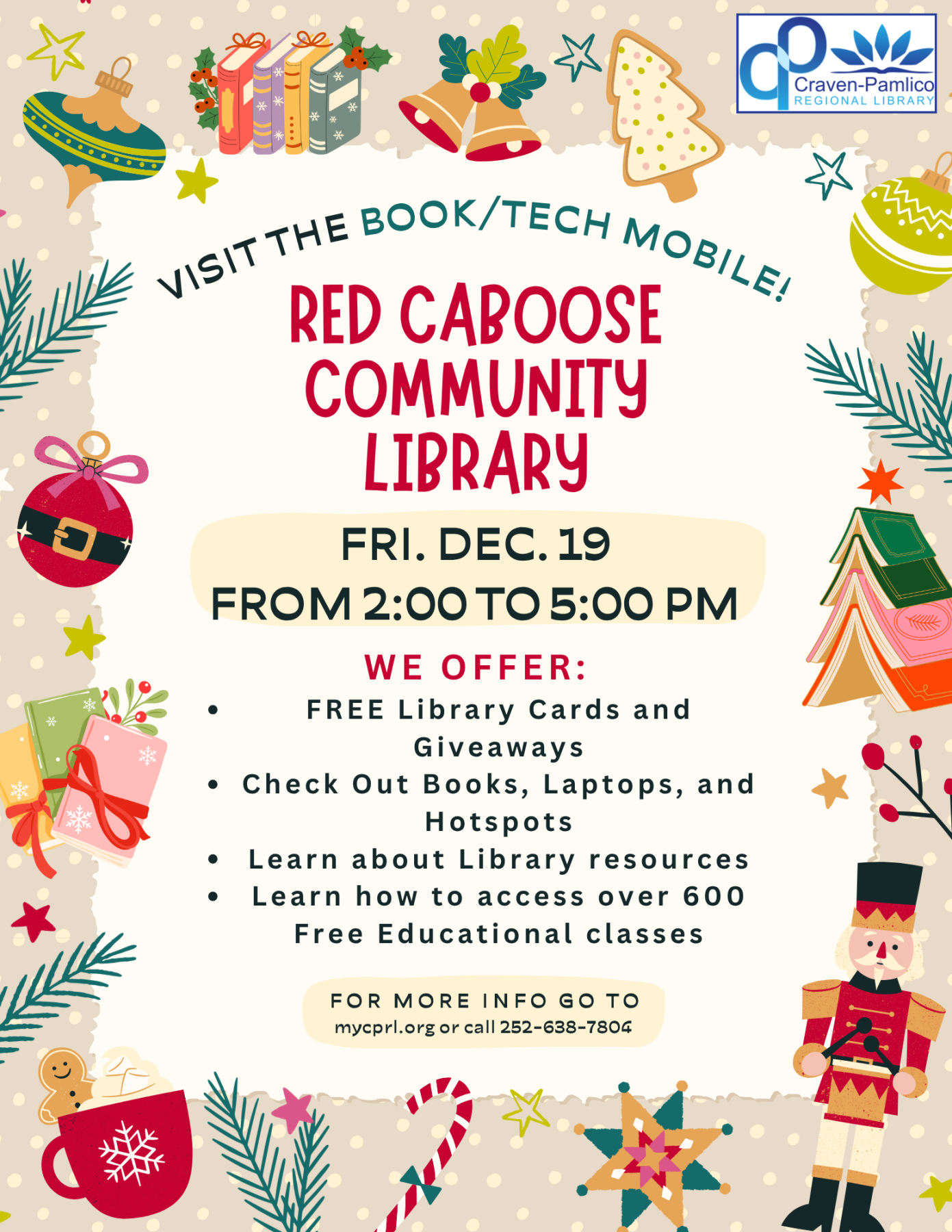 book/tech mobile flyer