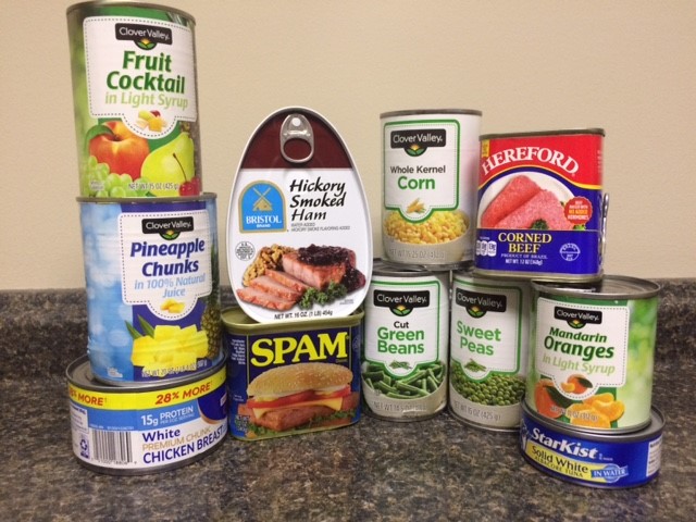 Examples of types of food needed