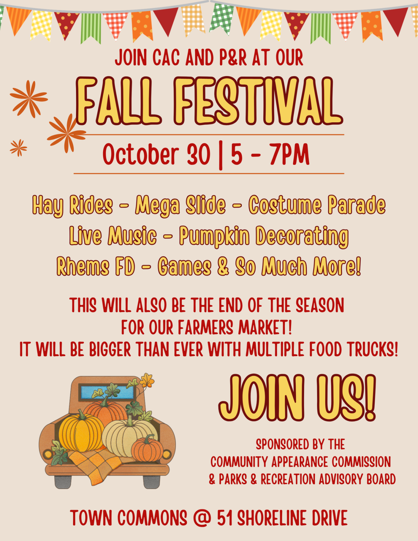 Fall Festival Flyer for 2026