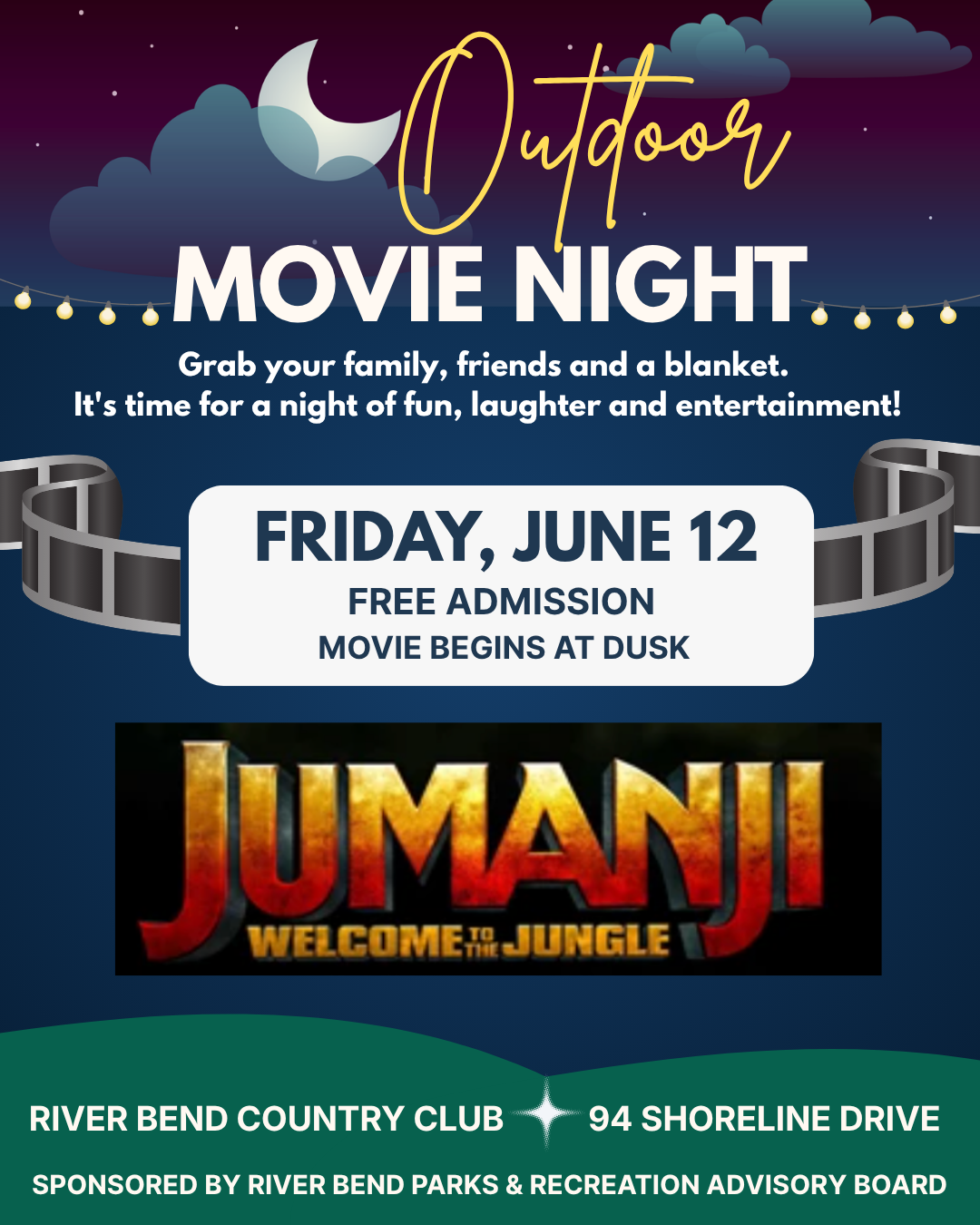 Outdoor Movie night Flyer