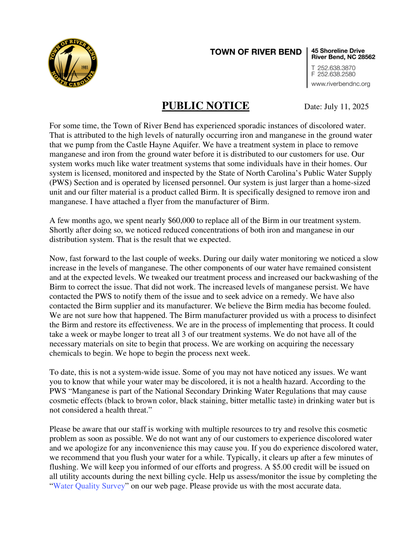 Public Notice