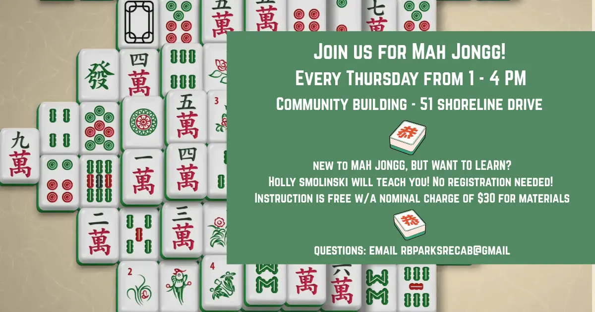 Mah Jongg Flyer
